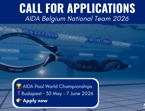 OPROEP TOT KANDIDAATSTELLING: Freediving Wereldkampioenschap (pool) – Nationaal team AIDA Belgium 2026 🇧🇪